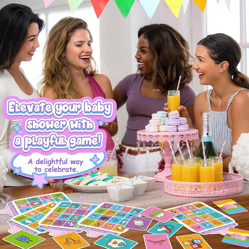 40 Baby Shower Bingo Cards, Activities Games,Party Bingo for Adults Kids