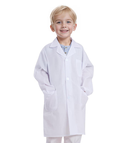 mifengda Doctor Scientist Lab Coat for Kids Children Doctor Costume Dress Up Coat for Boys Girls Halloween Costume Role Play