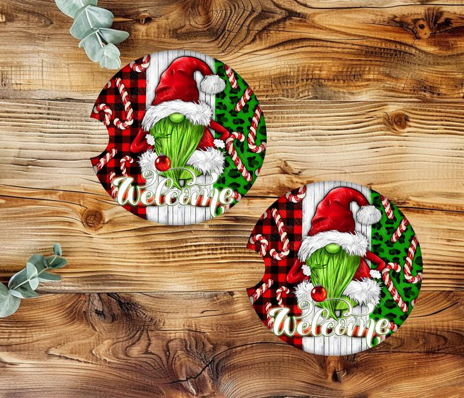 Vehicle Accessories- Christmas Car Coasters