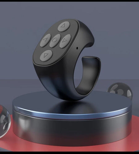 Remote Control Ring Gadget Flipping Selfie Fingertip Controller for Tiktok