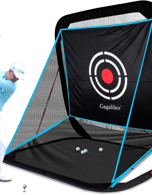 Load image into Gallery viewer, Golf Pop-Up Hitting Cage: 8X7X7Ft Practice Net with Target Portable Backyard Garage Training for Driving Chipping Swing Beginners &amp; Golf Enthusiasts
