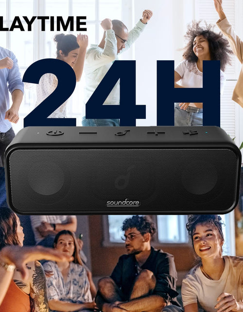 Load image into Gallery viewer, 3 Portable Bluetooth Speaker - Wireless, IPX7 Waterproof, 24H Playtime, Pure Titanium Diaphragm Drivers, Partycast, Bassup, Custom EQ App - for Home, Shower, Outdoor, and Beach
