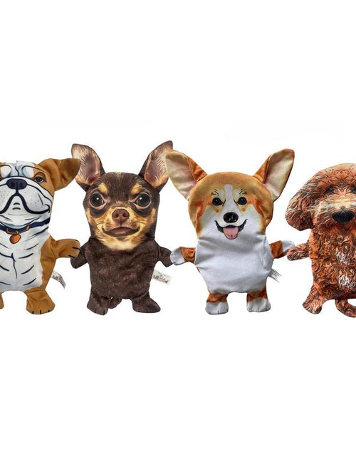 Load image into Gallery viewer, Piggy Poo and Crew Dog Four Pack of Crinkle Toys for Dogs and Other Pets
