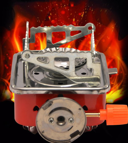 Portable Square Camping Stove for Outdoor Use