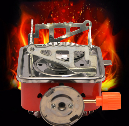 Portable Square Camping Stove for Outdoor Use