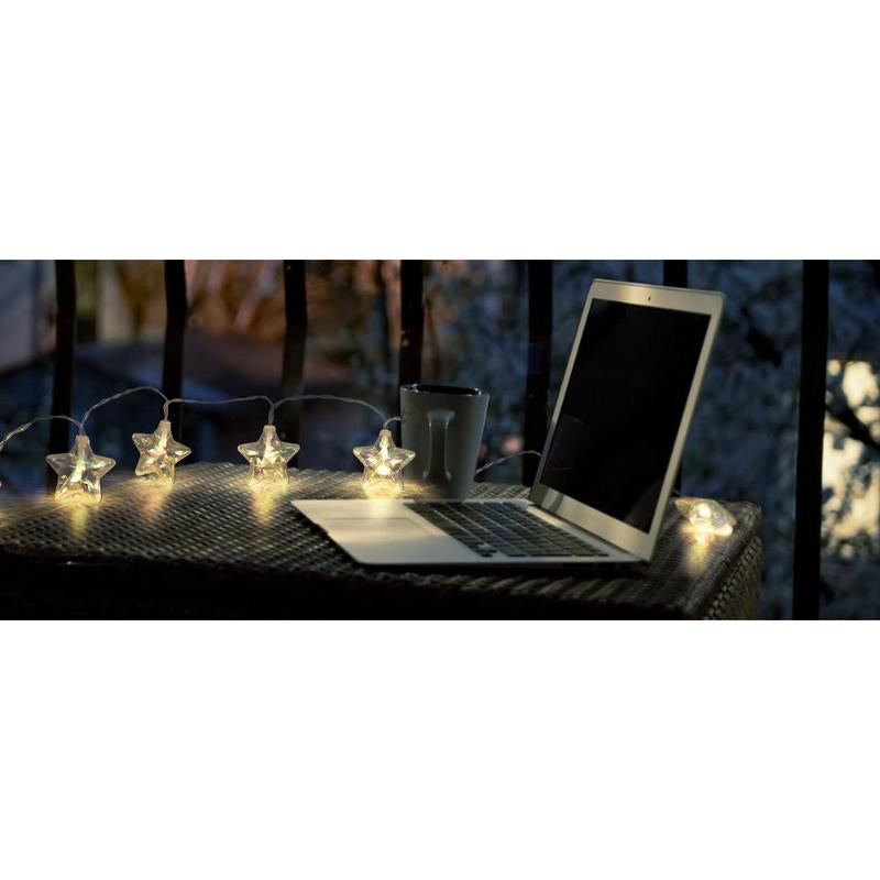 Star LED Fairy String Lights – Usb/Battery Powered 20 Twinkling Lights with Remote & 8 Modes | Waterproof & Durable Ambient Lighting for Tacky Christmas Tree Decor, Bedroom, Back to School Dorm, 4Th of July Party, Indoor/Outdoor Celebration
