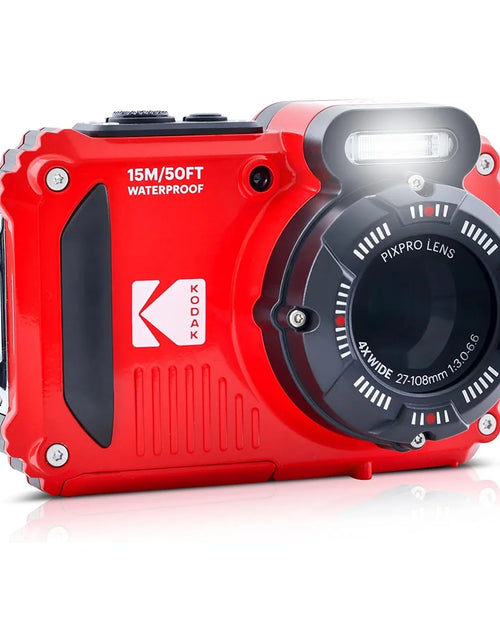 Load image into Gallery viewer, PIXPRO WPZ2 Full HD Rugged Waterproof Digital Camera, 16MP, Red

