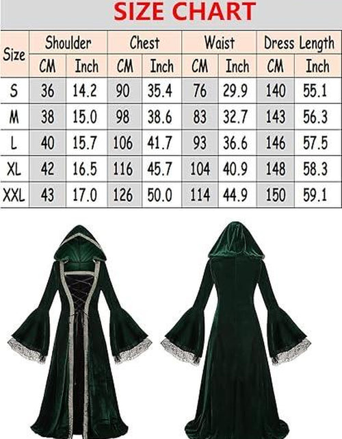 Load image into Gallery viewer, Women&#39;S plus Size Medieval Dress Costume for Renaissance Princess - Accessories, Womenswear Lace Adjustable Sleeve Breathable Vampire Costume
