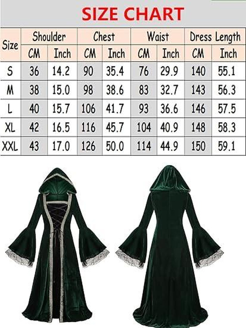Women'S plus Size Medieval Dress Costume for Renaissance Princess - Accessories, Womenswear Lace Adjustable Sleeve Breathable Vampire Costume