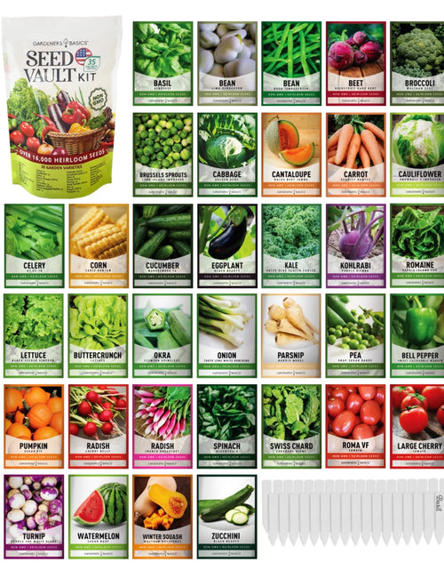 Load image into Gallery viewer, Vegetable Seed Vault Kit | 35 Variety Pack
