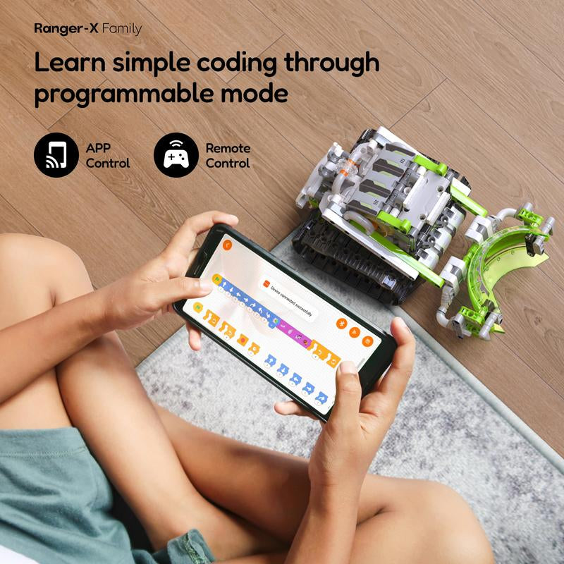Sillbird STEM Robot Building Sets, 3 in 1 Remote & App-Controlled Robotic Toys for Kids 8-12 Educational Programmable Coding Kit, Creative Halloween for Boys Girls Aged 8+ (478 Pieces)