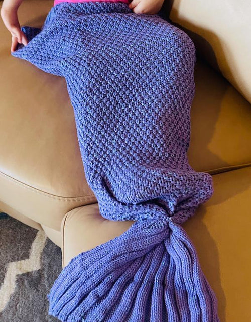 Load image into Gallery viewer, L.W. Clothing Company Baby &amp; Toddler Mermaid Tail Blanket for Girls - Soft Knit, 35X20 Inches, Ideal for Nursery, Birthdays &amp; Special Occasions Whimsy
