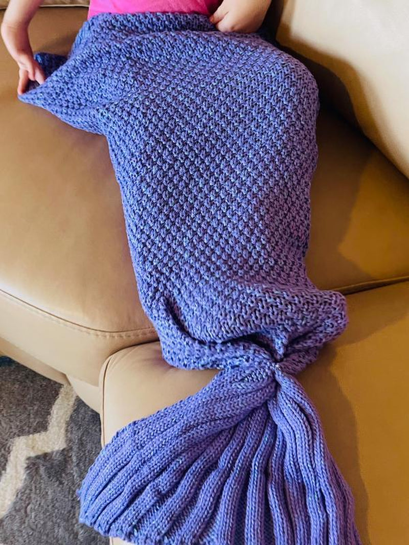 L.W. Clothing Company Baby & Toddler Mermaid Tail Blanket for Girls - Soft Knit, 35X20 Inches, Ideal for Nursery, Birthdays & Special Occasions Whimsy