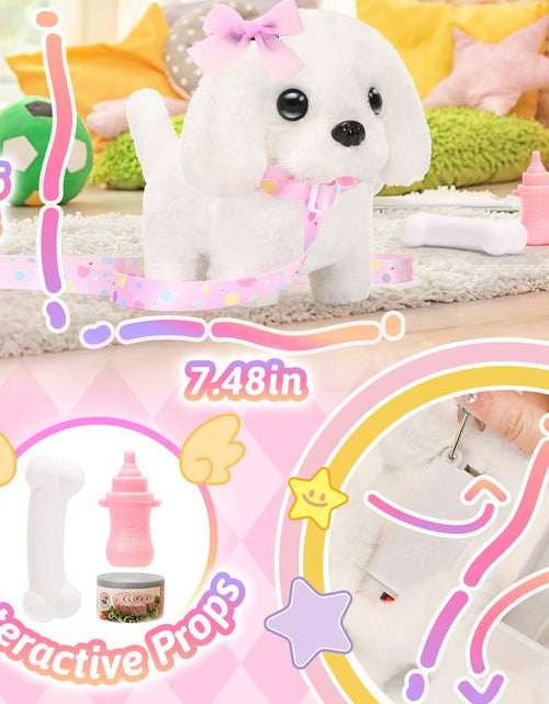 Load image into Gallery viewer, Plush Toys Walking Dog Toys That Can Walk, Bark and Wag Tail,Interactive Electronic Pet Toys Puppy with Leash,Easter Christmas Birthday Gift
