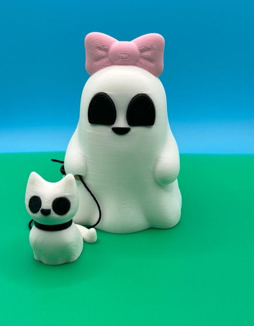Load image into Gallery viewer, Cute Ghosts with Ghost Pets 3D Printed Figurines
