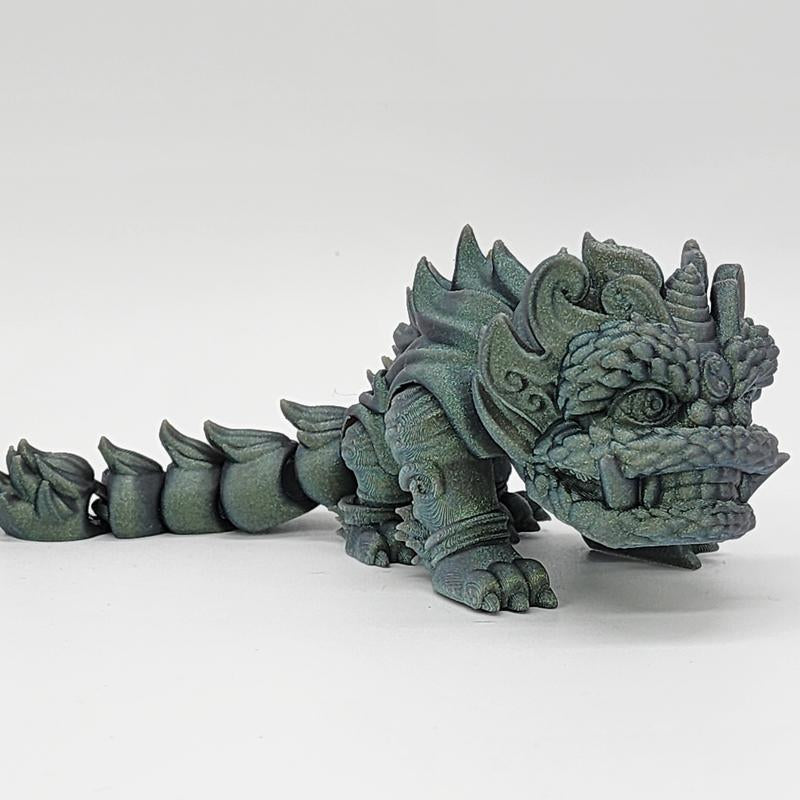 Chinese New Year Articulated Lion Figurine | Good Luck Good Fortune | Lunar New Year 2024