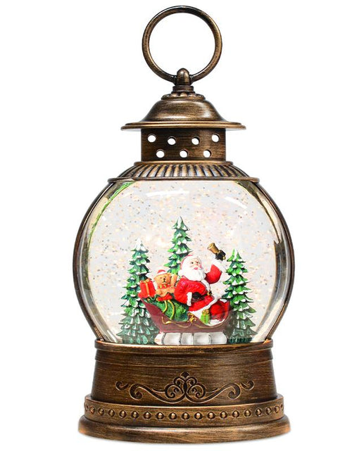 Load image into Gallery viewer, Musical Snow Globe Lantern for Christmas Festival Decor - Xmas Tree &amp; Santa
