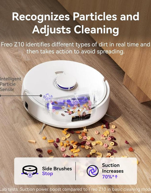 Load image into Gallery viewer, NARWAL Freo Z10 Robot Vacuum and Mop Combo, Tangle Free Robot Mop, 15,000Pa Suction, Adapts to Hard-To-Reach Areas, Self-Emptying, Mop Washing &amp; Drying, Obstacle Avoidance, for Pet Hair &amp; Hard Floor
