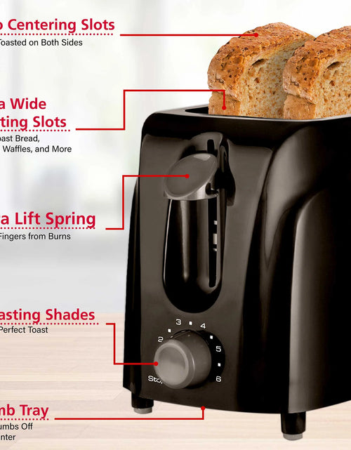 Load image into Gallery viewer, Cool Touch 2-Slice Toaster, Black
