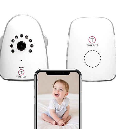 TimeFlys Smart Baby Monitor with Audio and IP Cam WiFi Pet Camera Video Indoor IP Camera Super Long Range Up to 2000 Feets Home Security Camera Night Vision Two-Way Audio