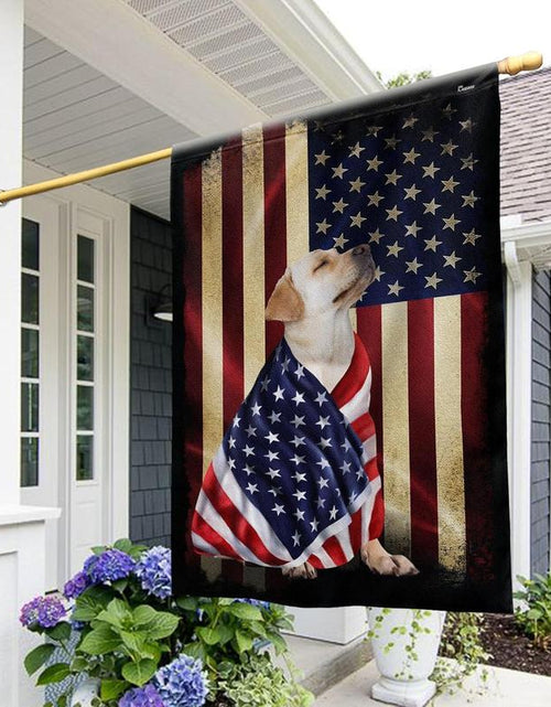 Load image into Gallery viewer, FLAGWIX English Bulldog House Flags, Dog Decor American Flag - 4Th of July Decorations for Home, Yard, House Flag - Patriotic Dog Decor, Double Sided, Heavy Duty Canvas Flag Indoor Outdoor
