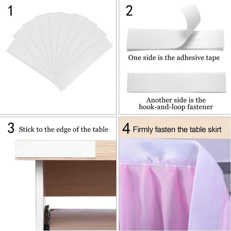 Pastel Rainbow Table Skirt Ruffle Party Tablecloth for Rectangle Table 6Ft Birthday Party Baby Shower