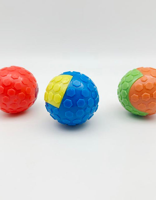 Load image into Gallery viewer, Pet Chew Toy Ball, 1/3 Counts Elastic Squeaker Sound Toy, Interactive Teeth Grinding and Cleaning Pet Toys, Pet Stress Relief Companion Toys
