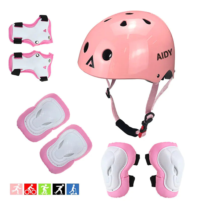 AIDY Upgraded Kids Roller Skating Protective Gear Set