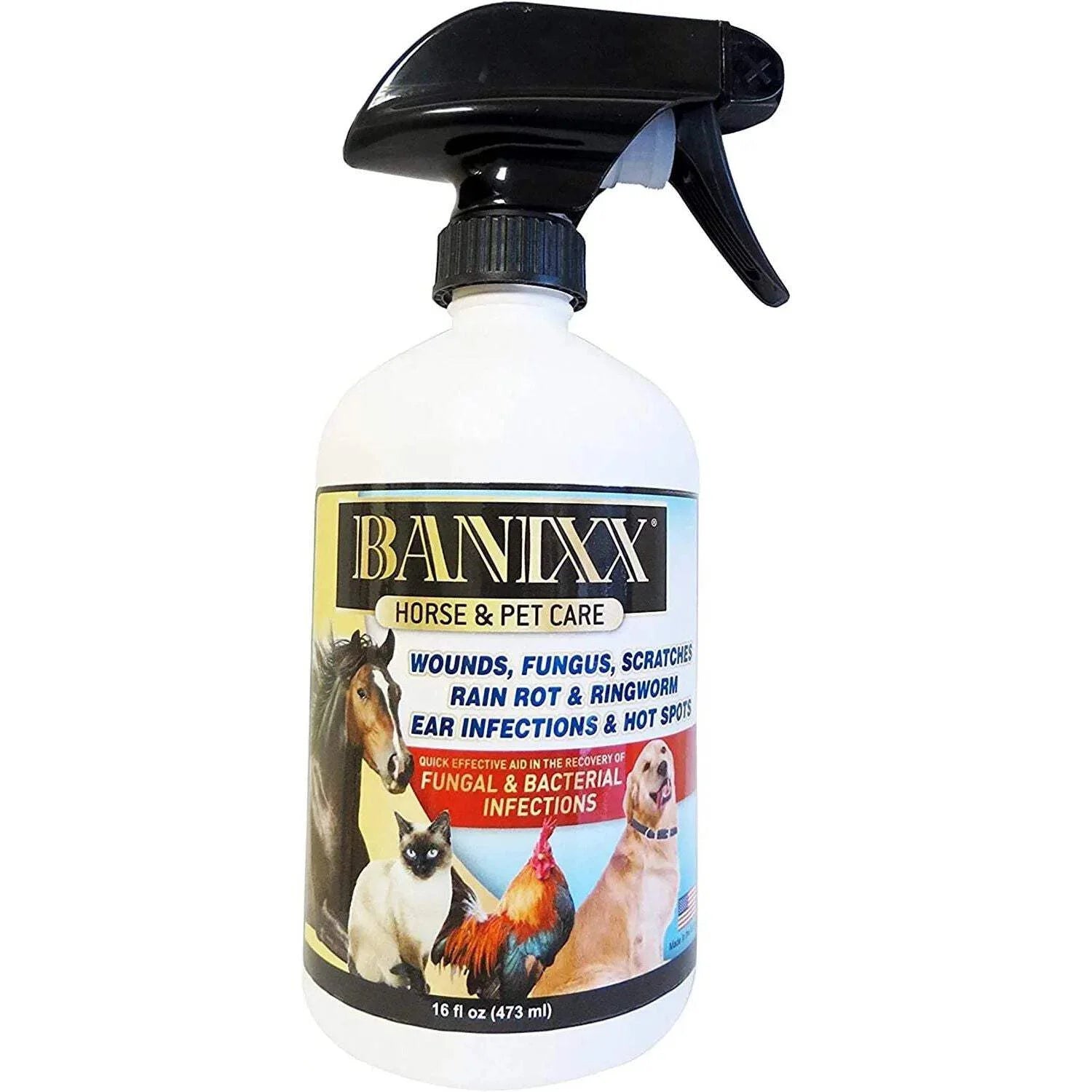Horse Pet Care for Bacterial and Fungal Infections Spray 16 Oz.