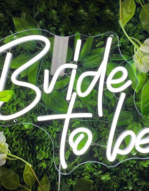 Load image into Gallery viewer, Bride to Be Neon Sign White LED Neon Lights for Bridal Shower Decor Bachelorette Engagement Party Bride to Be Sign for Wedding Neon Light Wall Decor
