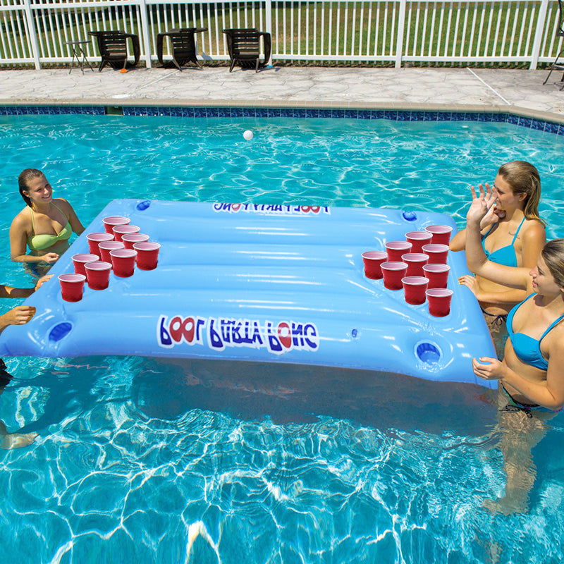 PVC Inflatable Lounger for Water and Ping Pong Games