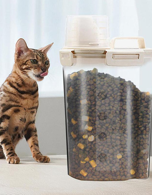 Load image into Gallery viewer, Clear Pet Food Storage Seal Box, Leakproof Pet Food Storage Container, Food Storage Organizer for Cats and Dogs
