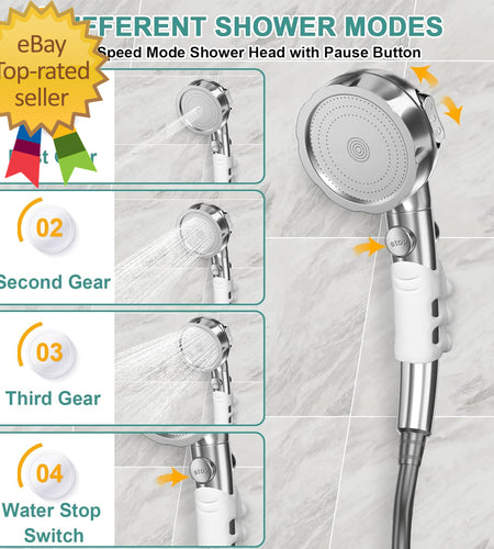 Portable Shower for Camping, Rechargeable Electric Camping Shower Pump