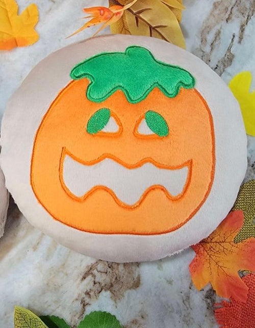 Load image into Gallery viewer, Kawaii Halloween Sugar Cookie Pillow |10 Inch Pumpkin, Black Cat &amp; Ghost | Break &amp; Bake Cookie Decor
