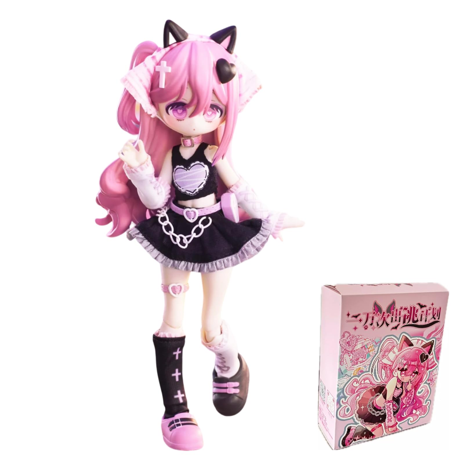 CALEMBOU BJD Doll Blind Box Kawaii Ten Thousand Escape Plans Series Ball Jointed Doll Surprise Toys Collectable Action Figure Posable Dress Up Doll for Gifts