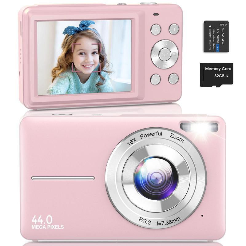 Digital Camera, Portable FHD 1080P Digital Cameras, 48MP 16X Digital Zoom with 2.8" IPS Compact Small Vintage Camera for Vlogging, Point Shoot Camera.