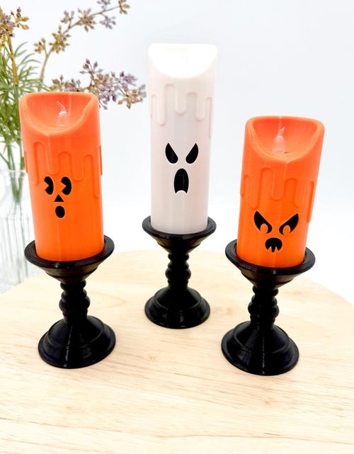 Load image into Gallery viewer, Spooky Candlestick Halloween Decor
