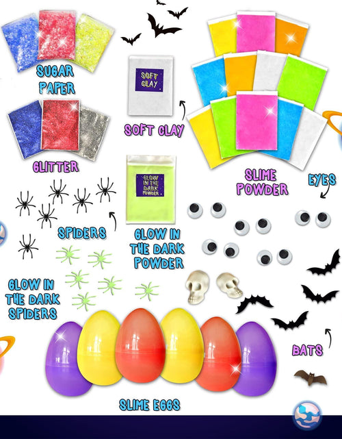 Load image into Gallery viewer, Galaxy &amp; Glow In The Dark Slime Kit For Boys And Girls Make 25 Oz Of Butter
