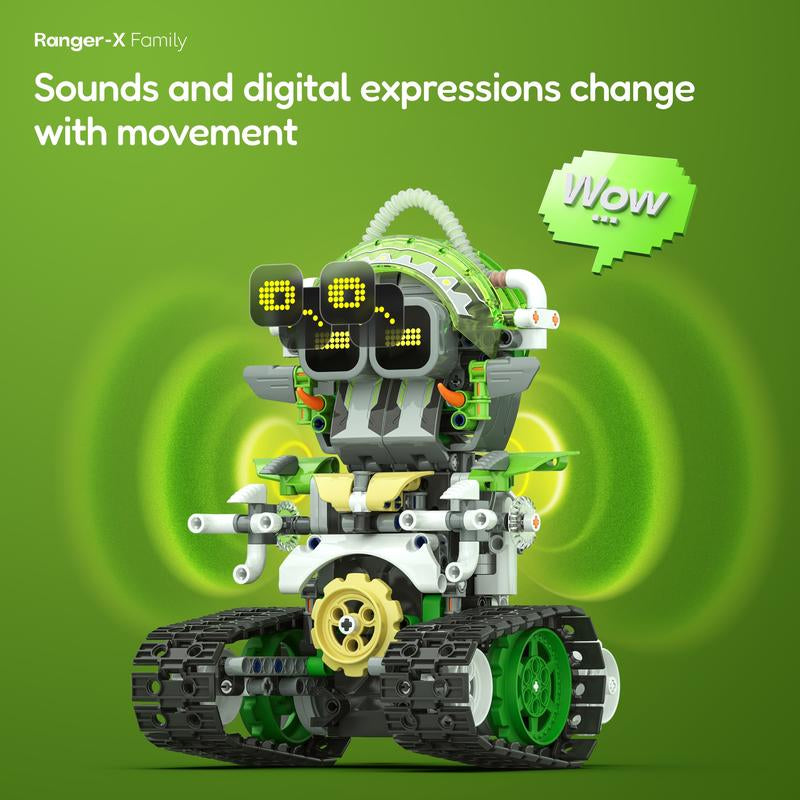 Sillbird STEM Robot Building Sets, 3 in 1 Remote & App-Controlled Robotic Toys for Kids 8-12 Educational Programmable Coding Kit, Creative Halloween for Boys Girls Aged 8+ (478 Pieces)