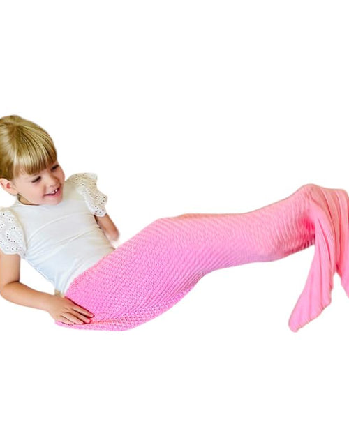 Load image into Gallery viewer, L.W. Clothing Company Baby &amp; Toddler Mermaid Tail Blanket for Girls - Soft Knit, 35X20 Inches, Ideal for Nursery, Birthdays &amp; Special Occasions Whimsy
