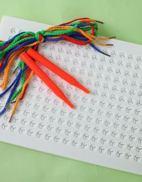 Load image into Gallery viewer, Children's Threading Board Diy Drawing Board String Puzzle
