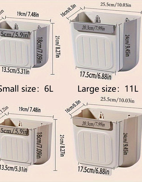 Load image into Gallery viewer, Foldable Kitchen Trash Can, 1 Count Hanging Garbage Storage Bucket, Kitchen Bin, Space-Saving Kitchen Accessory for Home, Kitchen Waste
