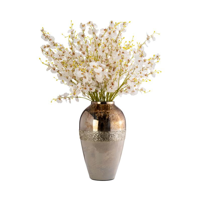 Sagebrook Home Modern Glam Glass Floor or Table Vase Decor Decorative