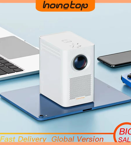 S30MAX Portable Smart Mini Projector 1080P 9500L Portable Projector Android Projectors with WIFI and Bluetooth Remote
