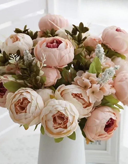 Load image into Gallery viewer, High-Quality Artificial Peony Hydrangea Bouquet Set - Ins Style Wedding, Party &amp; Home Decor, Table Centerpiece for Living/Dining Room, Christmas/Halloween Decor, Mother&#39;S Day Gift - Premium Fake Flowers, Artificial Flower Plant
