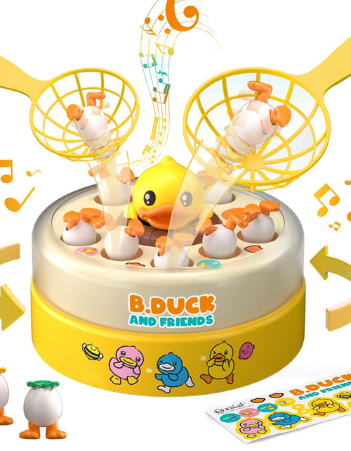 Load image into Gallery viewer, B.Duck Catch Duck Board Games Bounce Popping Up Catching Music Games for Preschool Toddlers Kids Family Toys Game Night Christmas Birthday Gifts Age 3-5 4-8 5-7
