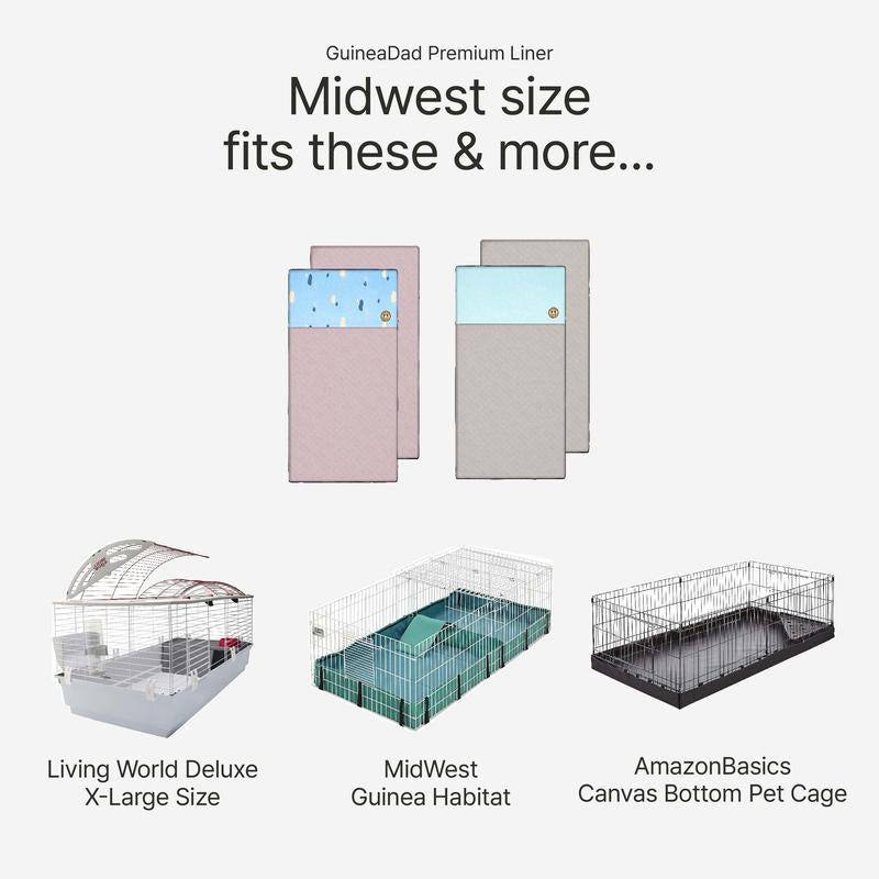 Premium Guineadad Fleece Liner – the Best Bedding for Guinea Pigs! Pet Supplies