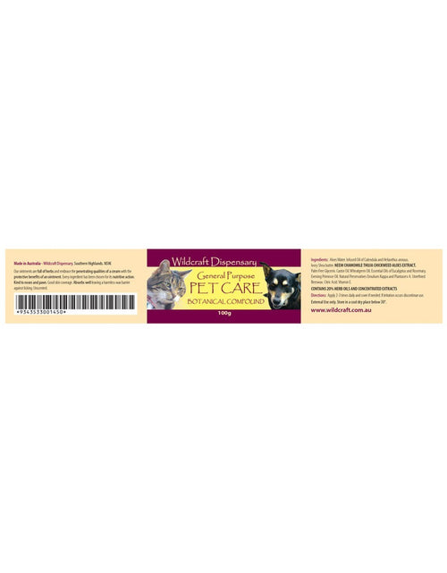 Load image into Gallery viewer, New Wildcraft Dispensary General Purpose Pet Care Herbal Ointment 100G Botanical

