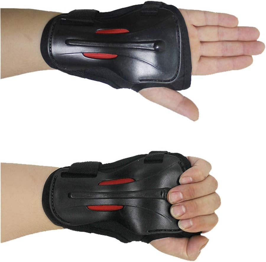 Adult/Child Long Damping Non-Slip Anti-Fall Wrist Guards Protective Gear for Roller Skating Skating Skiing Skateboard Snowboard Cycling Bicycle Scooter
