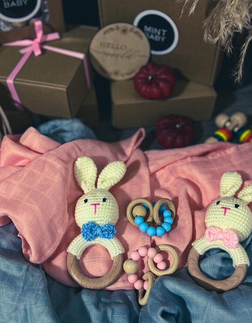 Load image into Gallery viewer, Mintbaby Pink Bunny Set Cotton
